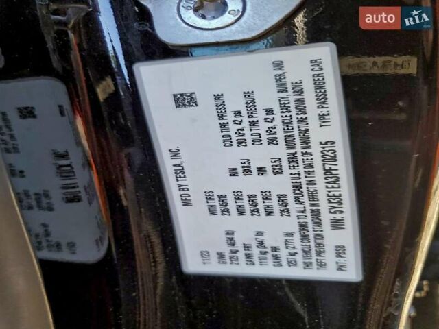 Черный Тесла Модель 3, объемом двигателя 0 л и пробегом 62 тыс. км за 6600 $, фото 11 на Automoto.ua