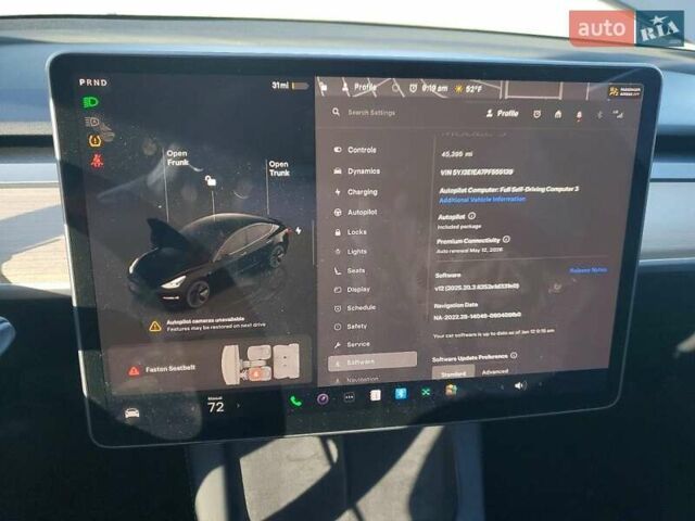 Черный Тесла Модель 3, объемом двигателя 0 л и пробегом 45 тыс. км за 8000 $, фото 8 на Automoto.ua