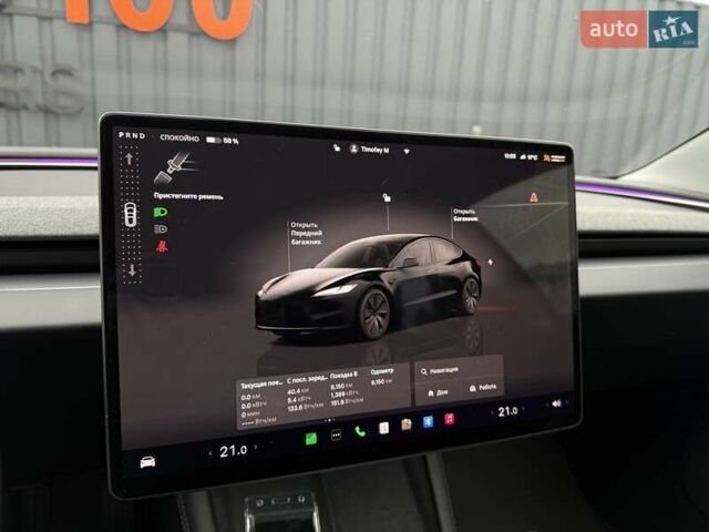 Тесла Модель 3 2024 в Киеве на Automoto.ua Черный Тесла Модель 3, объемом двигателя 0 л и пробегом 9 тыс. км за 25999 $, фото 32 на Automoto.ua