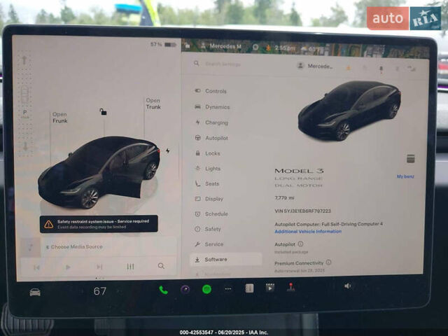 Тесла Модель 3 2024 в Киеве на Automoto.ua Черный Тесла Модель 3, объемом двигателя 0 л и пробегом 13 тыс. км за 29000 $, фото 12 на Automoto.ua