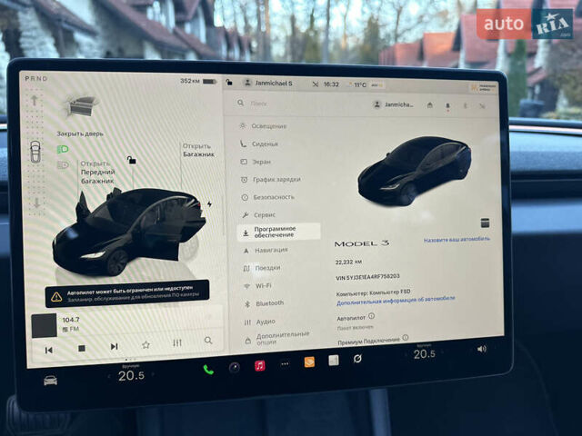 Чорний Тесла Модель 3, об'ємом двигуна 0 л та пробігом 22 тис. км за 29900 $, фото 2 на Automoto.ua