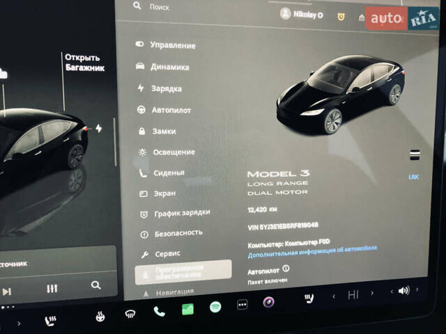 Чорний Тесла Модель 3, об'ємом двигуна 0 л та пробігом 12 тис. км за 29200 $, фото 10 на Automoto.ua