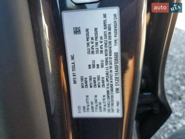 Черный Тесла Модель 3, объемом двигателя 0 л и пробегом 3 тыс. км за 11500 $, фото 12 на Automoto.ua