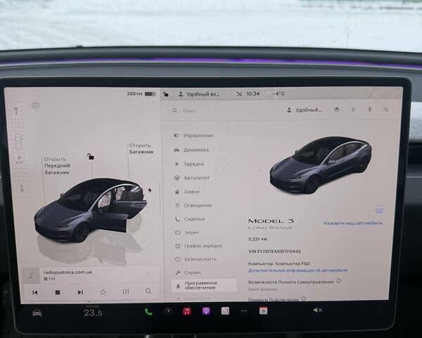 Чорний Тесла Модель 3, об'ємом двигуна 0 л та пробігом 5 тис. км за 34500 $, фото 6 на Automoto.ua