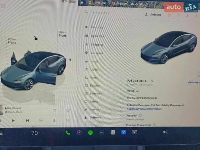 Черный Тесла Модель 3, объемом двигателя 0 л и пробегом 24 тыс. км за 9900 $, фото 8 на Automoto.ua