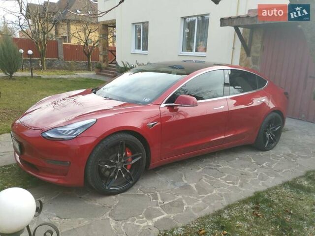 Красный Тесла Модель 3, объемом двигателя 0 л и пробегом 76 тыс. км за 19999 $, фото 2 на Automoto.ua