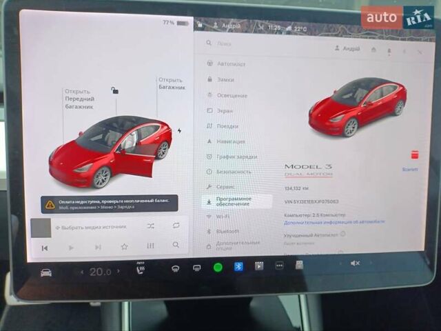 Красный Тесла Модель 3, объемом двигателя 0 л и пробегом 135 тыс. км за 20100 $, фото 52 на Automoto.ua
