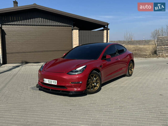 Червоний Тесла Модель 3, об'ємом двигуна 0 л та пробігом 60 тис. км за 19300 $, фото 1 на Automoto.ua