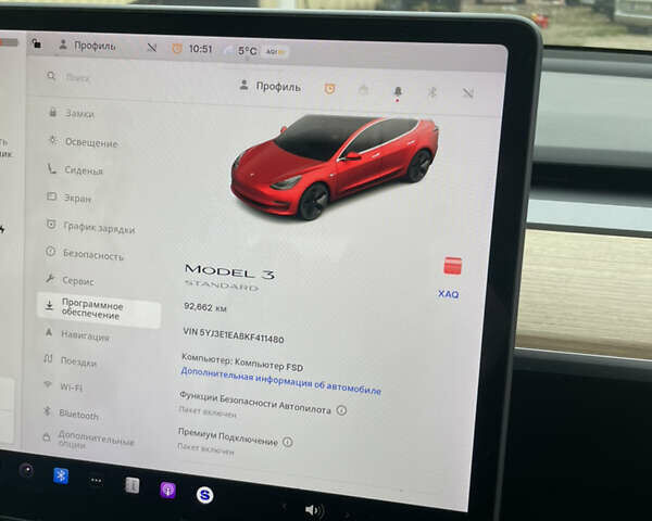 Червоний Тесла Модель 3, об'ємом двигуна 0 л та пробігом 93 тис. км за 13600 $, фото 10 на Automoto.ua