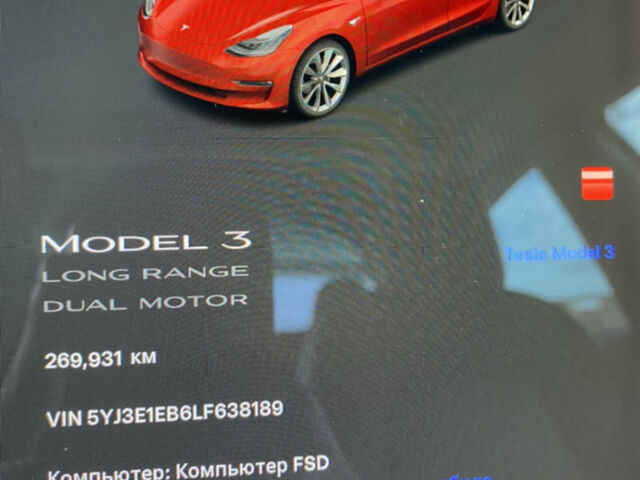 Червоний Тесла Модель 3, об'ємом двигуна 0 л та пробігом 270 тис. км за 16100 $, фото 22 на Automoto.ua