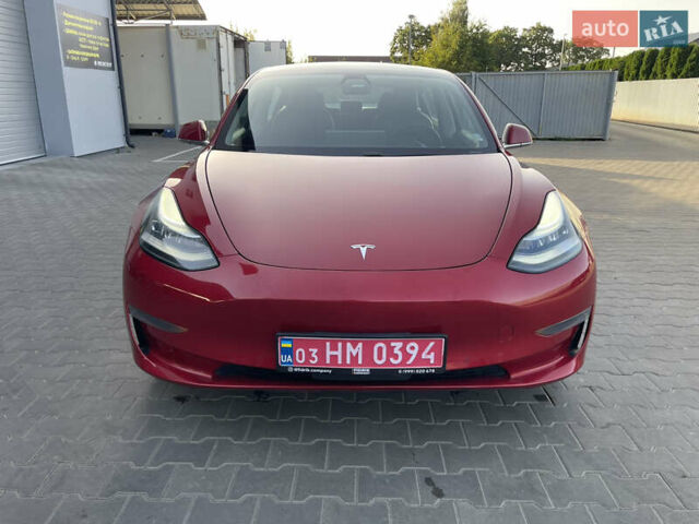 Красный Тесла Модель 3, объемом двигателя 0 л и пробегом 40 тыс. км за 14800 $, фото 1 на Automoto.ua