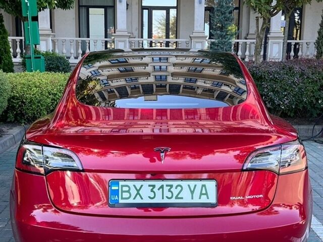 Красный Тесла Модель 3, объемом двигателя 0 л и пробегом 75 тыс. км за 25000 $, фото 1 на Automoto.ua