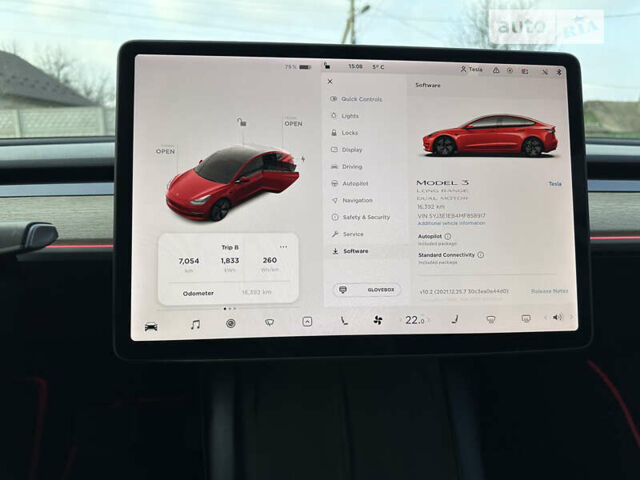Червоний Тесла Модель 3, об'ємом двигуна 0 л та пробігом 16 тис. км за 28300 $, фото 8 на Automoto.ua