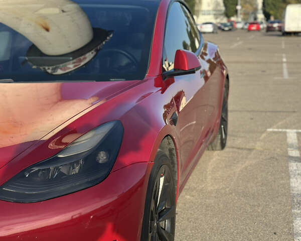 Красный Тесла Модель 3, объемом двигателя 0 л и пробегом 86 тыс. км за 21900 $, фото 1 на Automoto.ua