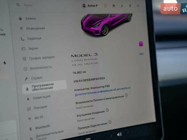 Червоний Тесла Модель 3, об'ємом двигуна 0 л та пробігом 75 тис. км за 22800 $, фото 21 на Automoto.ua