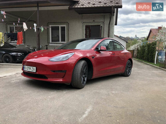 Красный Тесла Модель 3, объемом двигателя 0 л и пробегом 40 тыс. км за 32999 $, фото 1 на Automoto.ua