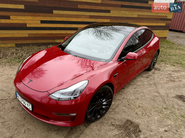 Червоний Тесла Модель 3, об'ємом двигуна 0 л та пробігом 145 тис. км за 18999 $, фото 4 на Automoto.ua
