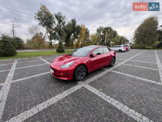 Красный Тесла Модель 3, объемом двигателя 0 л и пробегом 67 тыс. км за 20900 $, фото 1 на Automoto.ua