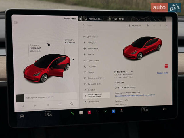 Тесла Модель 3 2021 в Дрогобыче на Automoto.ua Красный Тесла Модель 3, объемом двигателя 0 л и пробегом 145 тыс. км за 19599 $, фото 105 на Automoto.ua