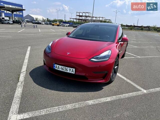 Красный Тесла Модель 3, объемом двигателя 0 л и пробегом 6 тыс. км за 32000 $, фото 1 на Automoto.ua