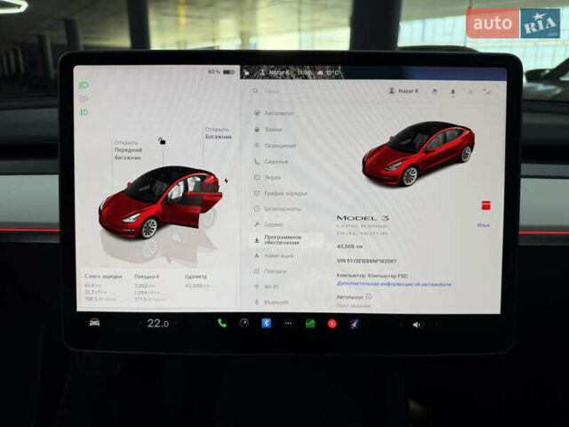 Червоний Тесла Модель 3, об'ємом двигуна 0 л та пробігом 43 тис. км за 22900 $, фото 27 на Automoto.ua