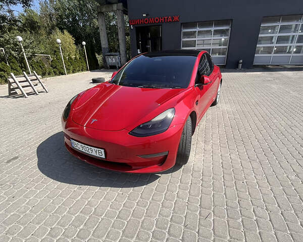 Тесла Модель 3 2022 в Львове на Automoto.ua Красный Тесла Модель 3, объемом двигателя 0 л и пробегом 68 тыс. км за 21500 $, фото 9 на Automoto.ua