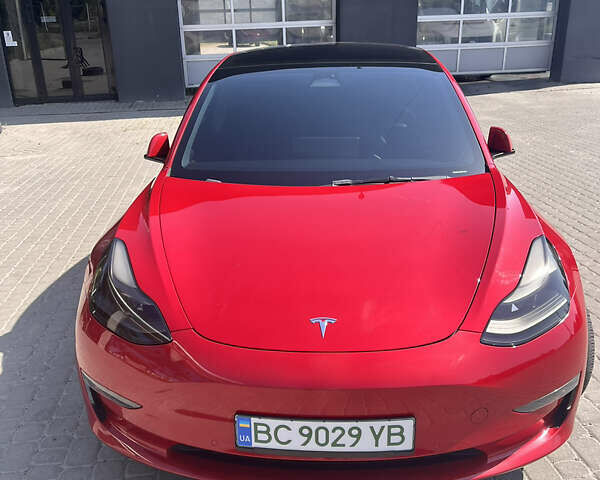Тесла Модель 3 2022 в Львове на Automoto.ua Красный Тесла Модель 3, объемом двигателя 0 л и пробегом 68 тыс. км за 21500 $, фото 3 на Automoto.ua