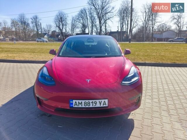 Красный Тесла Модель 3, объемом двигателя 0 л и пробегом 33 тыс. км за 18300 $, фото 6 на Automoto.ua