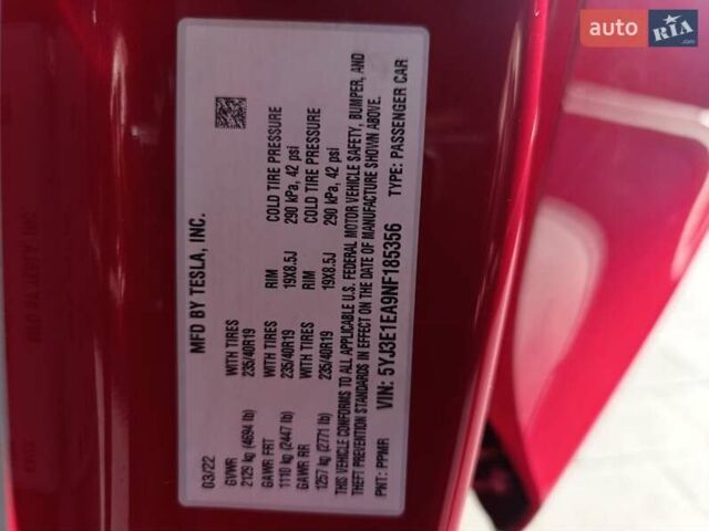 Красный Тесла Модель 3, объемом двигателя 0 л и пробегом 156 тыс. км за 19500 $, фото 53 на Automoto.ua