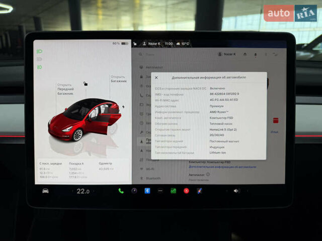 Червоний Тесла Модель 3, об'ємом двигуна 0 л та пробігом 43 тис. км за 22900 $, фото 28 на Automoto.ua