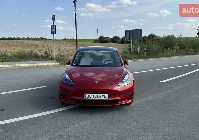 Тесла Модель 3 2022 у Львові на Automoto.ua Червоний Тесла Модель 3, об'ємом двигуна 0 л та пробігом 69 тис. км за 25200 $, фото 14 на Automoto.ua