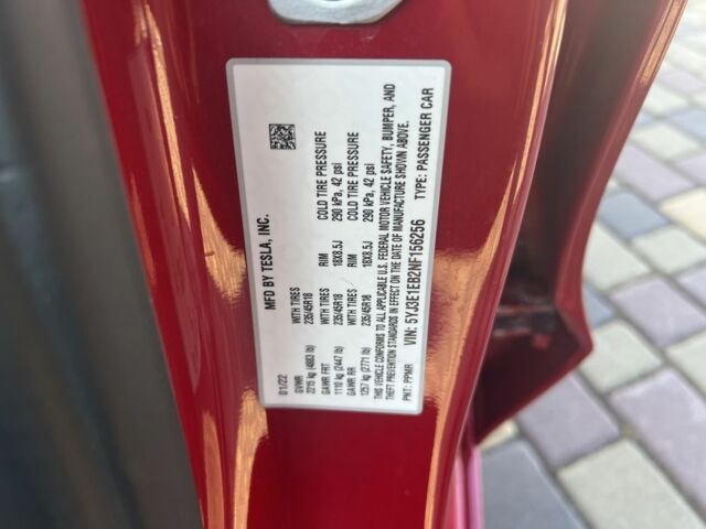 Красный Тесла Модель 3, объемом двигателя 0 л и пробегом 35 тыс. км за 22000 $, фото 10 на Automoto.ua