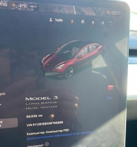 Красный Тесла Модель 3, объемом двигателя 0 л и пробегом 75 тыс. км за 21500 $, фото 51 на Automoto.ua