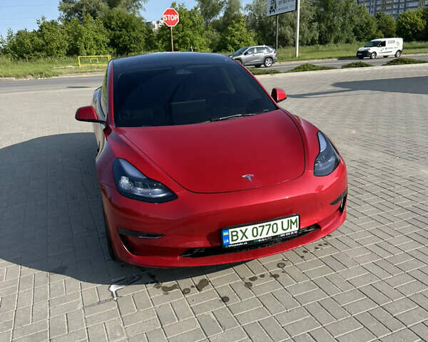 Червоний Тесла Модель 3, об'ємом двигуна 0 л та пробігом 48 тис. км за 22700 $, фото 2 на Automoto.ua