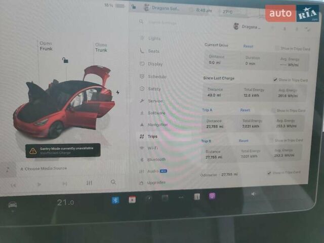 Червоний Тесла Модель 3, об'ємом двигуна 0 л та пробігом 45 тис. км за 19000 $, фото 11 на Automoto.ua