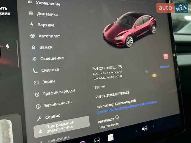 Красный Тесла Модель 3, объемом двигателя 0 л и пробегом 1 тыс. км за 34800 $, фото 27 на Automoto.ua