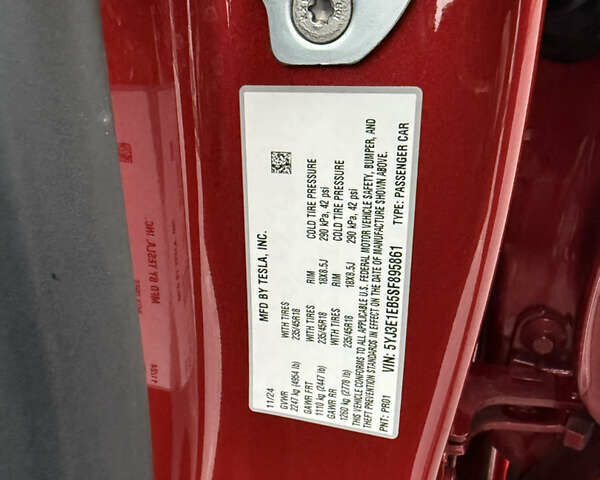 Червоний Тесла Модель 3, об'ємом двигуна 0 л та пробігом 10 тис. км за 29900 $, фото 13 на Automoto.ua