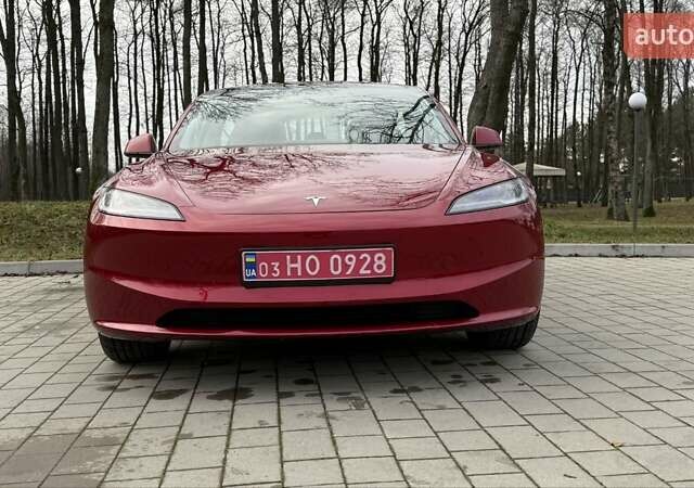 Красный Тесла Модель 3, объемом двигателя 0 л и пробегом 2 тыс. км за 24999 $, фото 3 на Automoto.ua