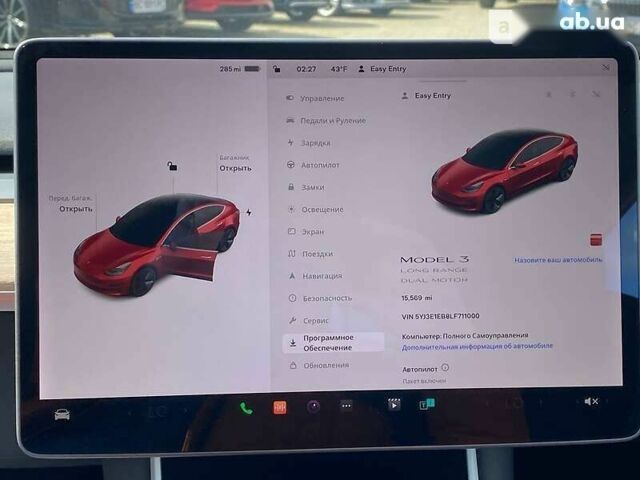 Тесла Модель 3 2020 в Львове на Automoto.ua Тесла Модель 3, объемом двигателя 0 л и пробегом 25 тыс. км за 43000 $, фото 19 на Automoto.ua