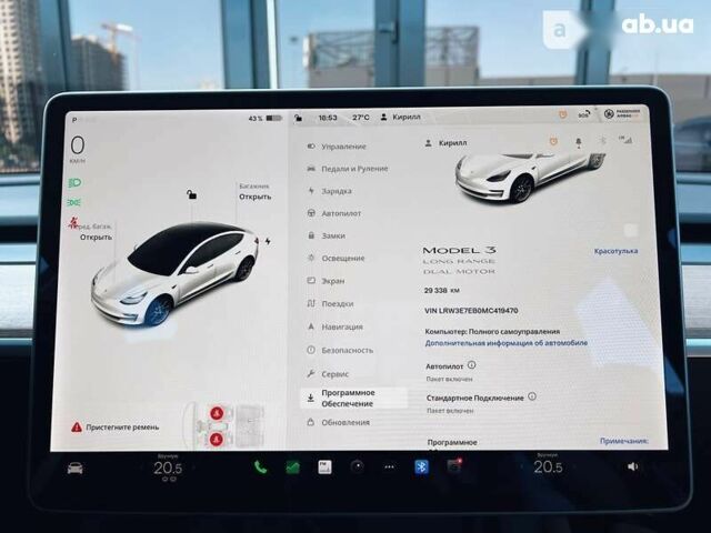 Тесла Модель 3, об'ємом двигуна 0 л та пробігом 29 тис. км за 43800 $, фото 16 на Automoto.ua