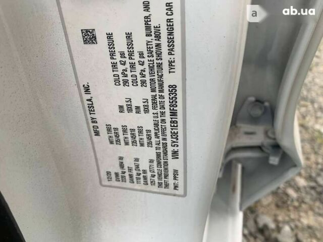 Тесла Модель 3, об'ємом двигуна 0 л та пробігом 10 тис. км за 25500 $, фото 9 на Automoto.ua