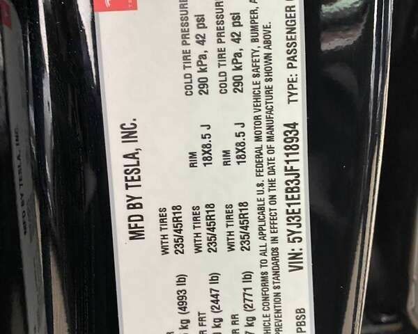 Тесла Модель 3, об'ємом двигуна 0 л та пробігом 123 тис. км за 15700 $, фото 20 на Automoto.ua
