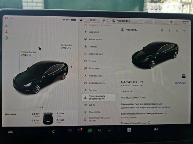 Тесла Модель 3, объемом двигателя 0 л и пробегом 38 тыс. км за 24900 $, фото 7 на Automoto.ua