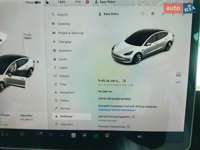 Тесла Модель 3, объемом двигателя 0 л и пробегом 64 тыс. км за 22999 $, фото 13 на Automoto.ua