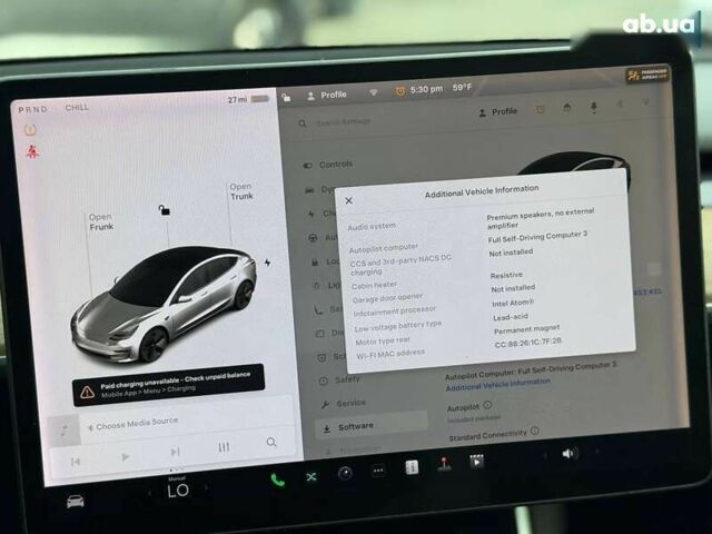 Тесла Модель 3, объемом двигателя 0 л и пробегом 163 тыс. км за 13300 $, фото 5 на Automoto.ua
