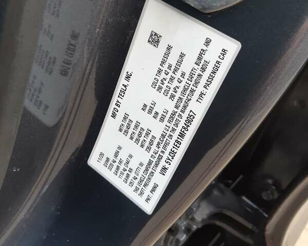 Тесла Модель 3, объемом двигателя 0 л и пробегом 35 тыс. км за 23000 $, фото 9 на Automoto.ua
