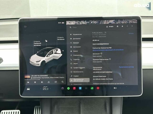 Тесла Модель 3, объемом двигателя 0 л и пробегом 48 тыс. км за 23500 $, фото 17 на Automoto.ua