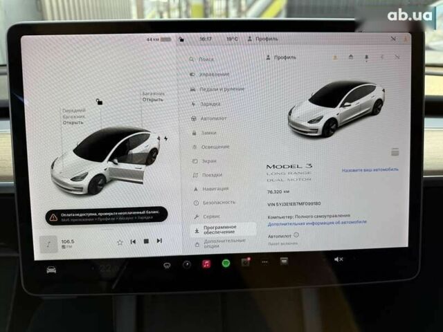 Тесла Модель 3, объемом двигателя 0 л и пробегом 76 тыс. км за 20999 $, фото 11 на Automoto.ua