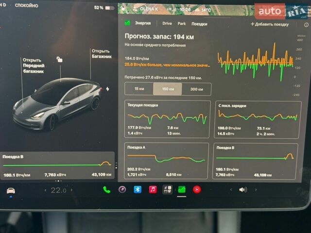Тесла Модель 3, объемом двигателя 0 л и пробегом 43 тыс. км за 23300 $, фото 13 на Automoto.ua