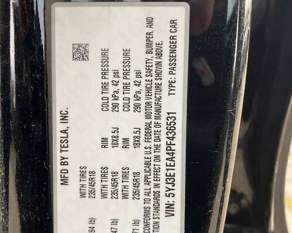 Тесла Модель 3, об'ємом двигуна 0 л та пробігом 49 тис. км за 20600 $, фото 19 на Automoto.ua
